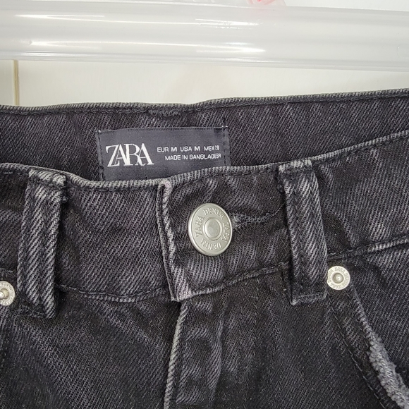 Zara Ripped Denim Skirt - Picture 2 of 2